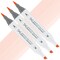 Artfinity Sketch Marker Sets - Set of 3 - Pinkish Vanilla R8-2, Vibrant, Professional, Dye-Based Alcohol Markers for Artists, Drawing, Travel, & More